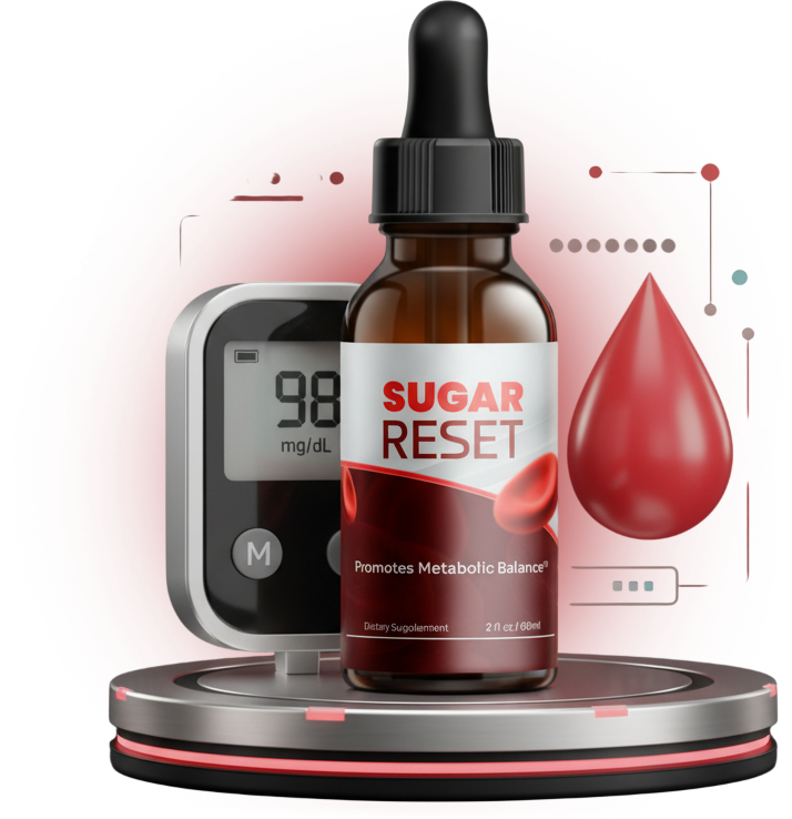 Sugar Reset dropper bottle with glucose monitor